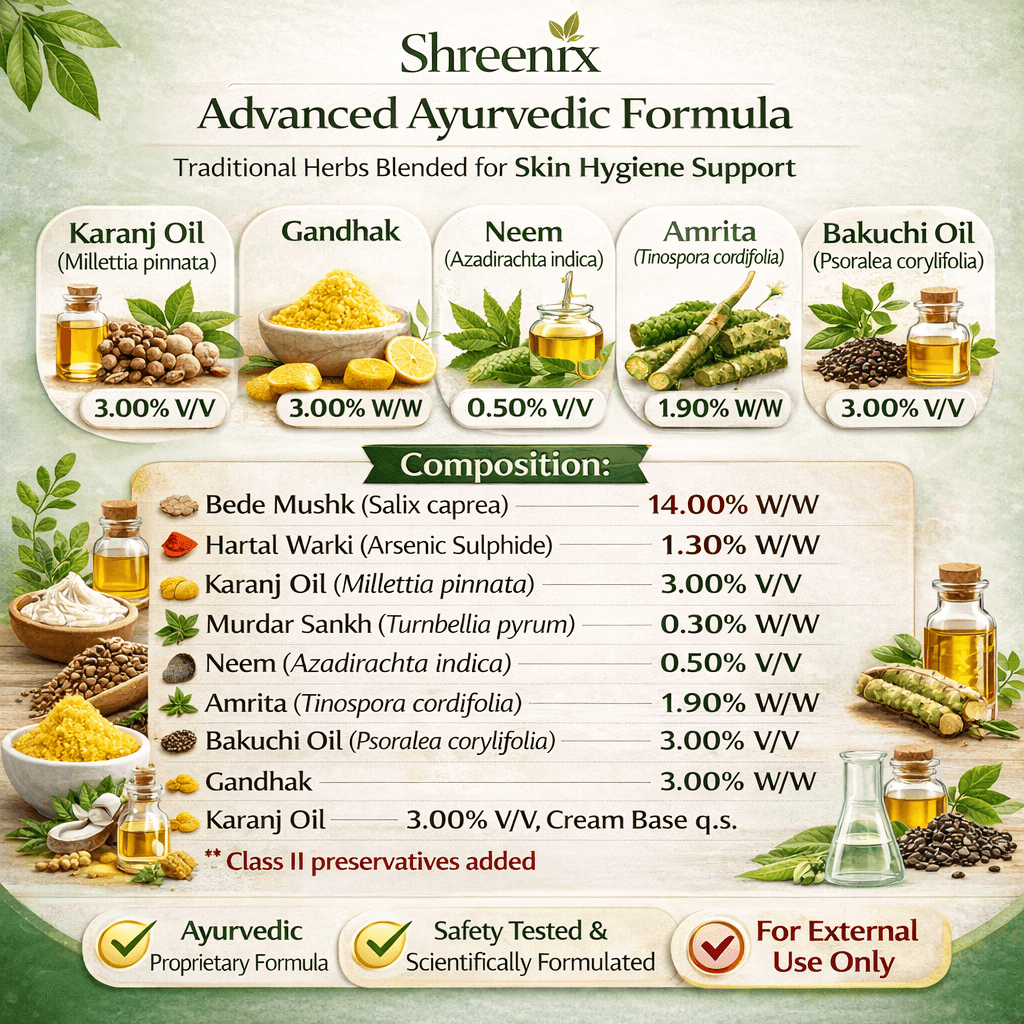 Shreenix Ayurvedic Antifungal Medicine: Natural Solution for Fungal Infection and Daad Relie